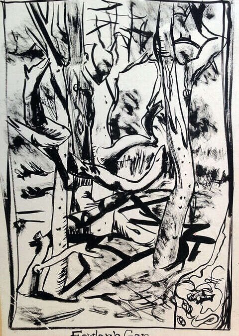 Fowler’s Gap, ink, 1990