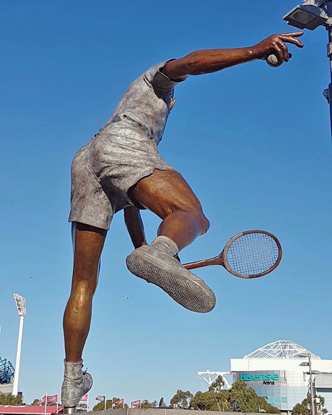 Rod Laver sculpture