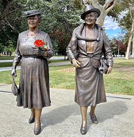 Public art sculpture commissions of Dame Enid Lyons & Dame Dorothy Tangney, 2023 Public art sculpture commissions of Dame Enid Lyons & Dame Dorothy Tangney, 2023