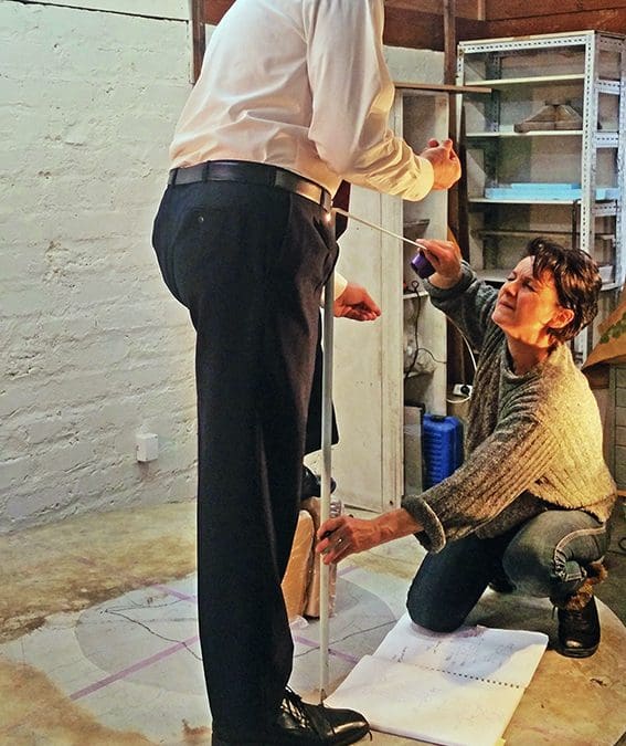 Measuring Life Model, holding the pose
