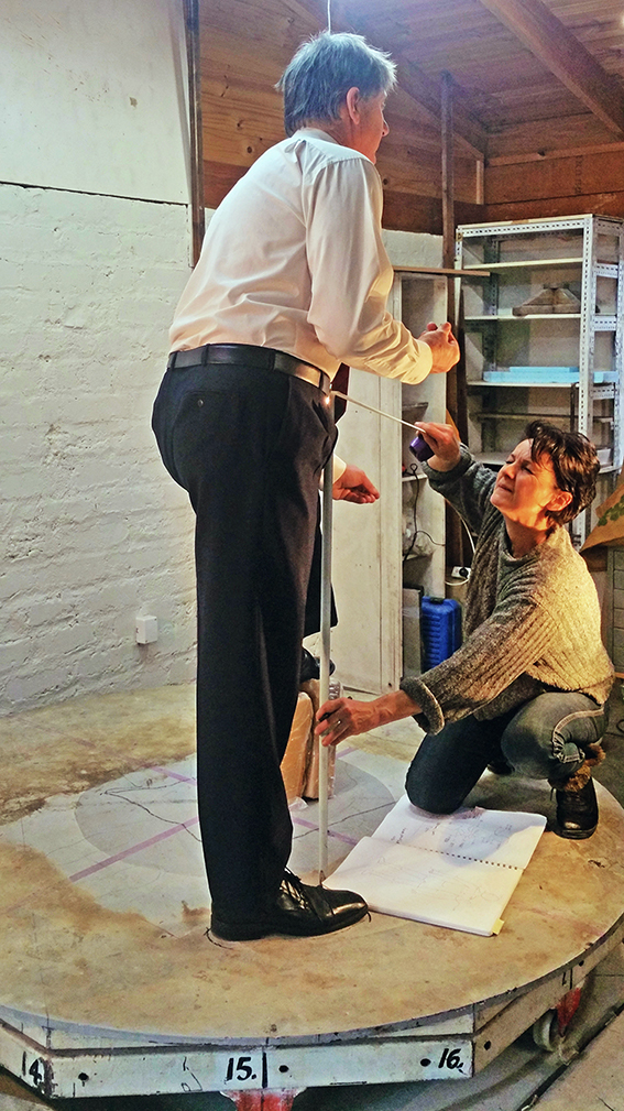 Measuring Life Model, holding the pose