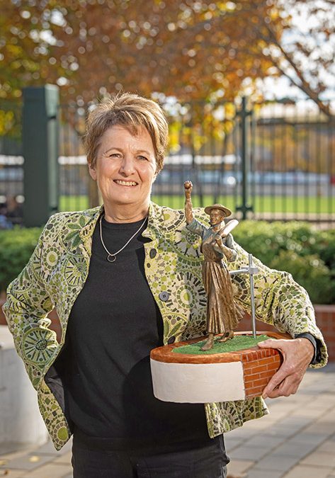 with maquette for BRae project. COGB 2025